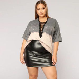 Fashion Nova Lace Up FTP top